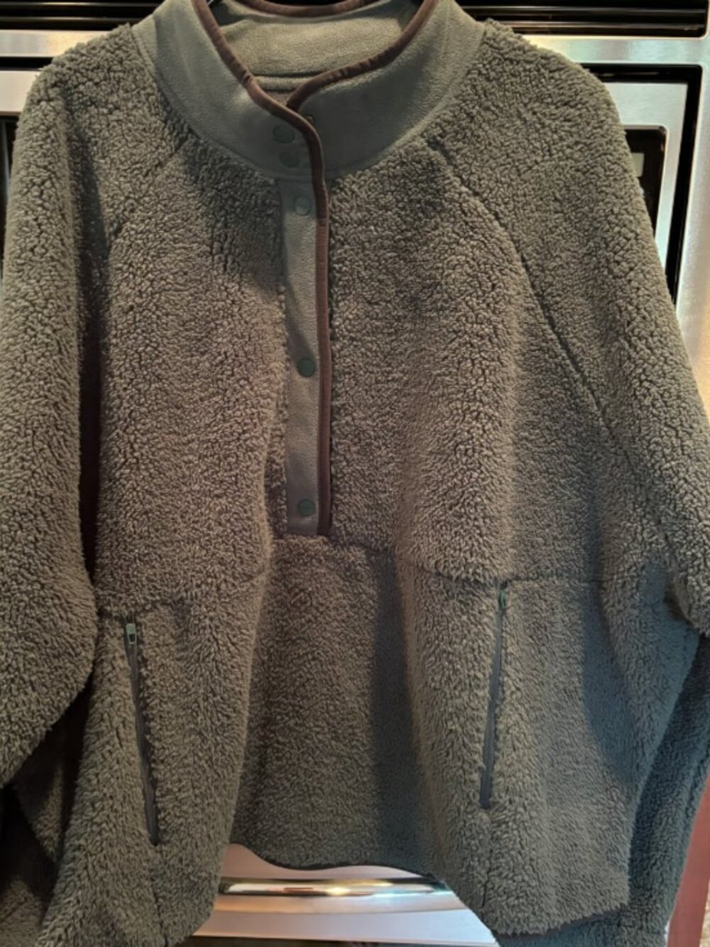 Nuuds Olive Fleece Pullover - 3X